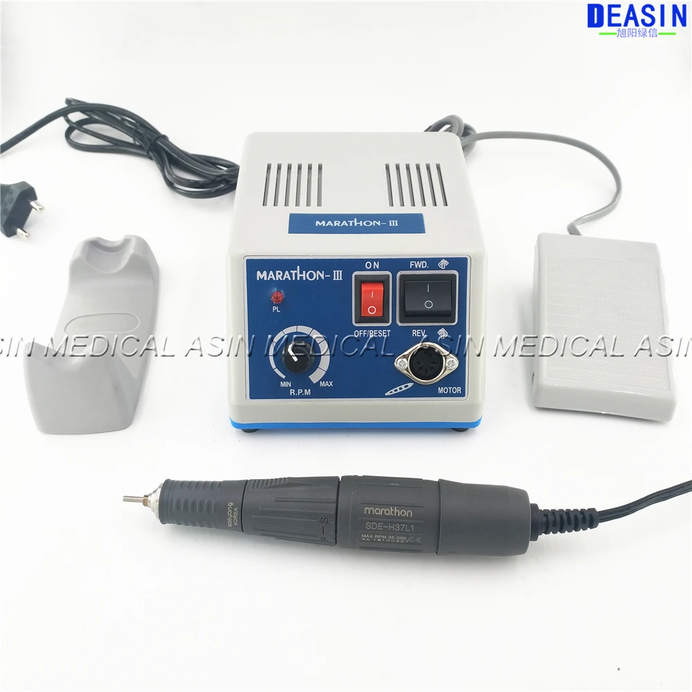 Dental Lab MARATHON Micromotor Machine N3+ 35K RPM SDE-H37L1 Polishing Handpiece Saeyang