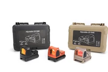 Magorui reflex tático ajustável colimador glock rmr mini red dot sight scope caça tático mira óptica laser com caixa
