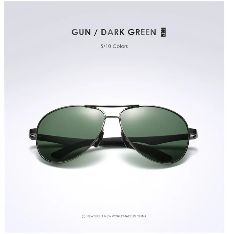 Алюминиевые поляризованные солнцезащитные очки, мужские брендовые роскошные дизайнерские солнцезащитные очки для ray zonnebril mannen lunette de soleil homme - Цвет линз: c9