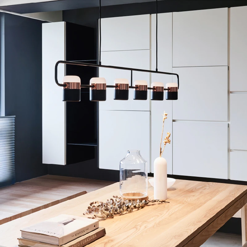 Люстра скандинавского дизайна для обеденного стола, современный подвесной светильник для кухни, подвесной светильник, Светодиодный точечный светильник для дома