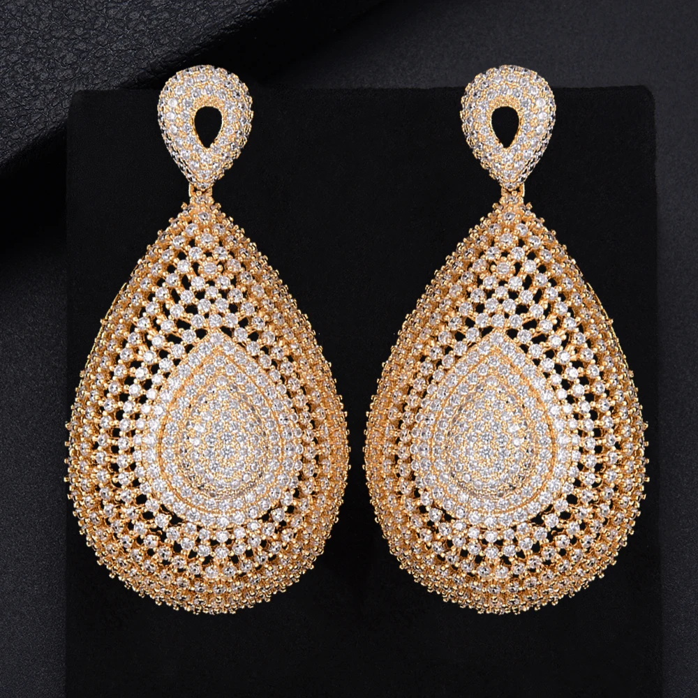 

missvikki New Design For aretes largos baroque big earrings for women pendantes christmas drop dangling crystal earrings