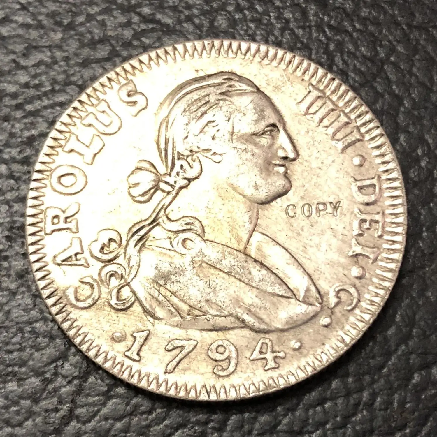 1794 Испания 4 Reales Carlos IV копия монеты|coin door|spain national football teamcoin tube |
