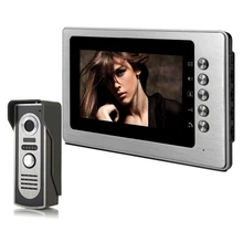 FREE SHIPPING Home Security Wired 7″ Color Video Door phone Intercom System 1 Waterproof Doorbell Camera + 1 Monitor Wholesale