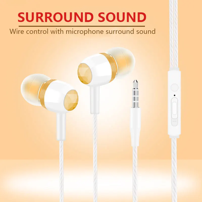 

3.5mm Headset Headphone Earphone Sports Universal for Samsung S10 Computer