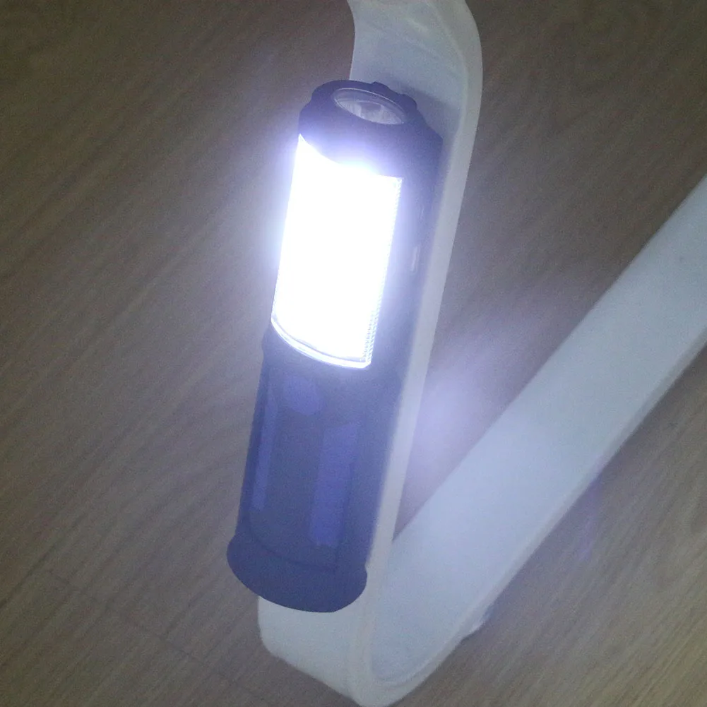 2 режима портативный COB светодиодный USB Перезаряжаемый флэш-светильник Магнитный рабочий светильник с подвесным крючком power Bank для наружного кемпинга