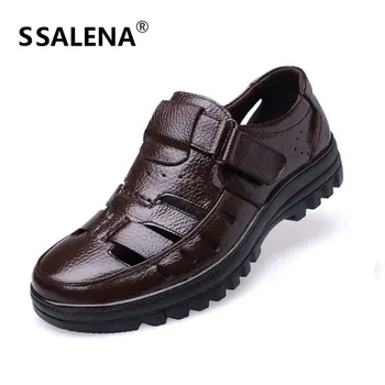 

Men Mens Breathable Casual Leather Shoes Fashion Cut Out Comfortable Breathable Loafers Lightweight Lazy Shoes AA11597
