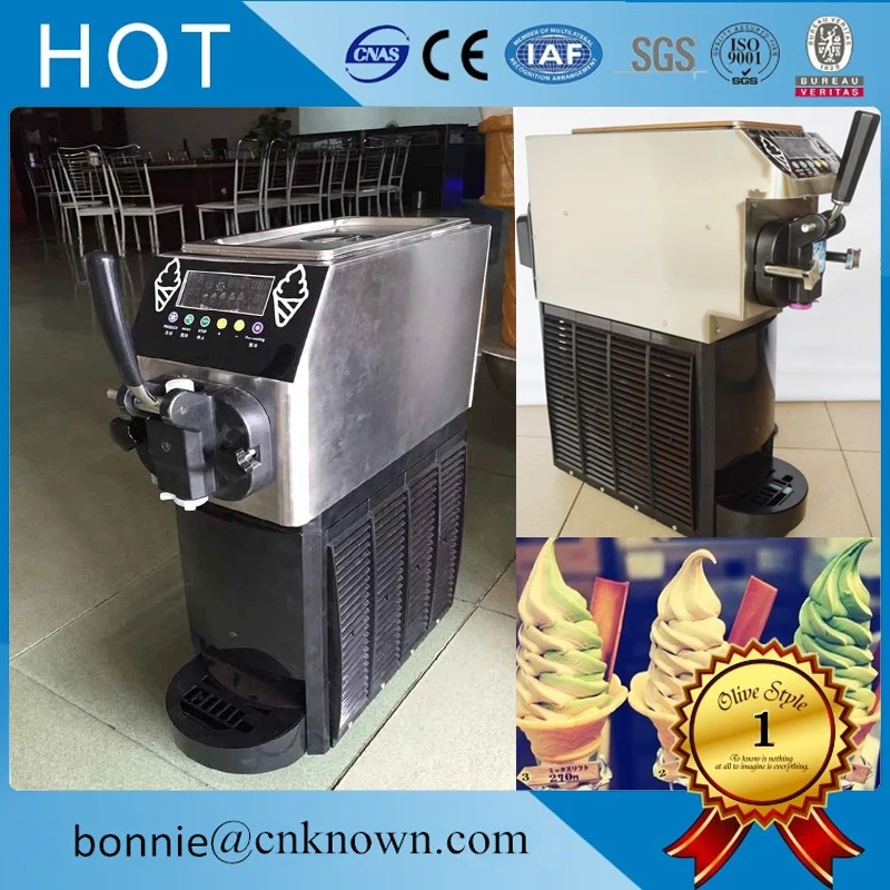 Automatically loose belt protection Soft Serve Ice Cream Machine Frozen