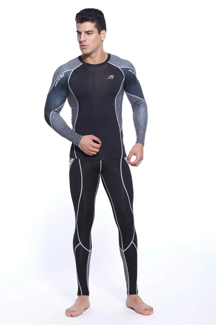 Черные комплекты для бега, спортивный костюм, футболка с длинными рукавами, длинные штаны, мужская спортивная одежда с длинными рукавами, футболка и штаны