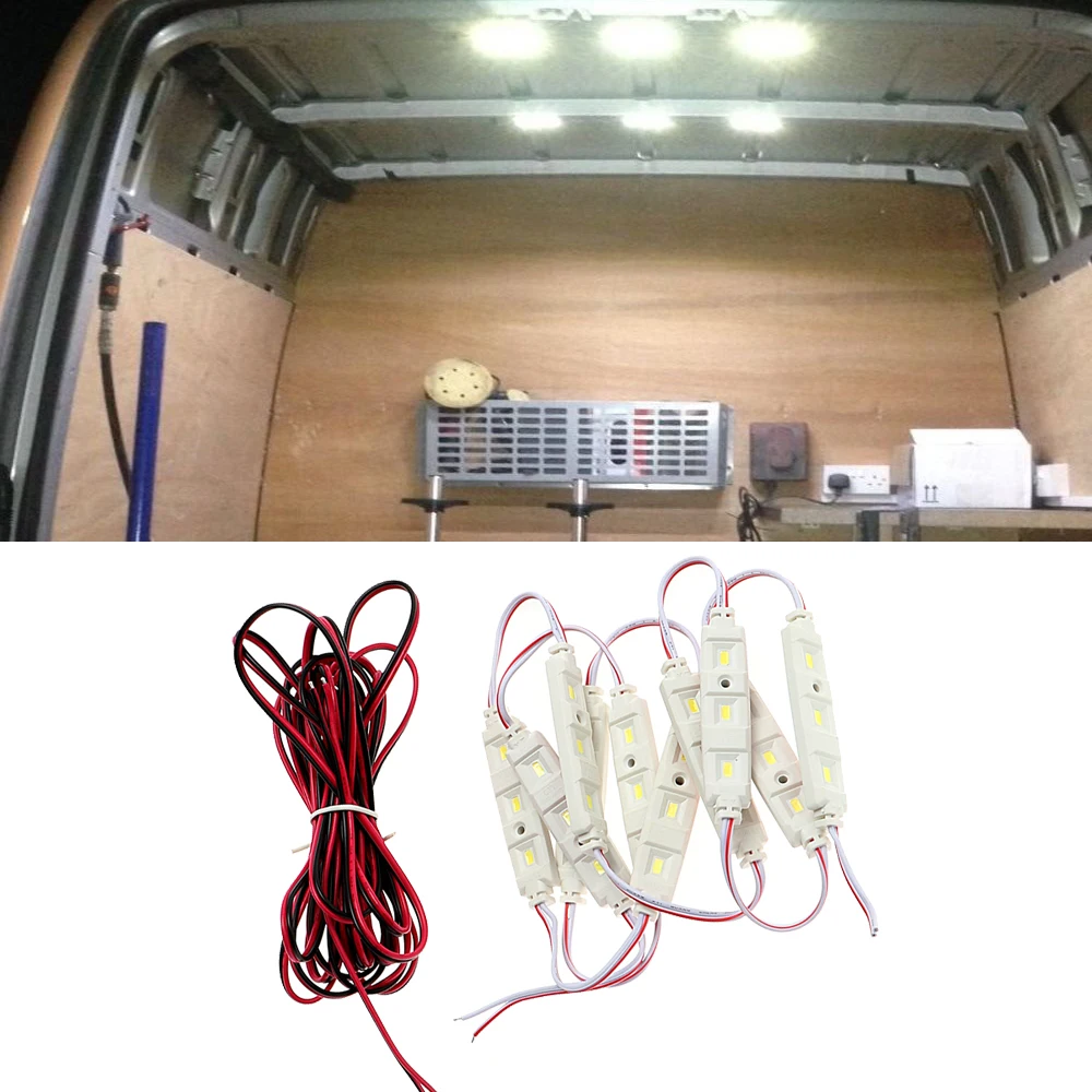 10x3 LED Lamp Car Dome Reading Light for RV Van Sprinter Ducato 12V LED