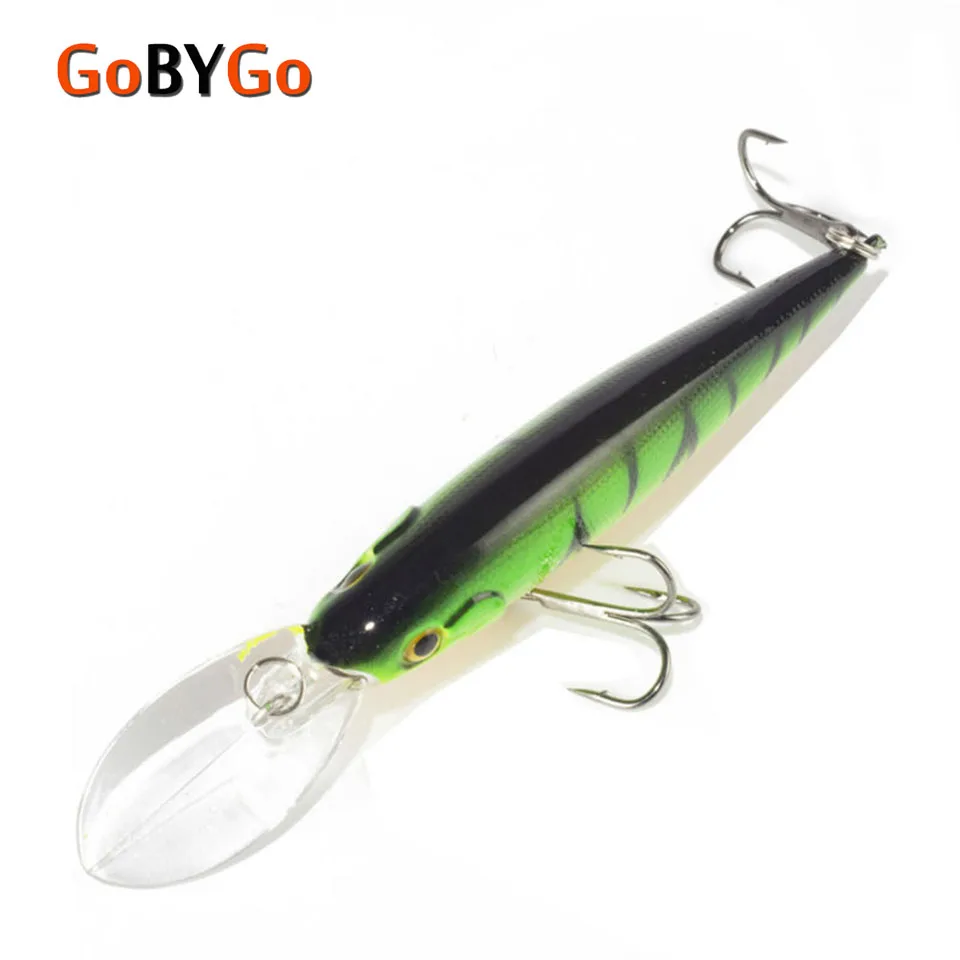 

GoByGo Fishing lure 1pcs Pike Bait Minnow 11cm 10.5g Jerkbait Deep Swim Wobblers Crankbait Fishing Tackle