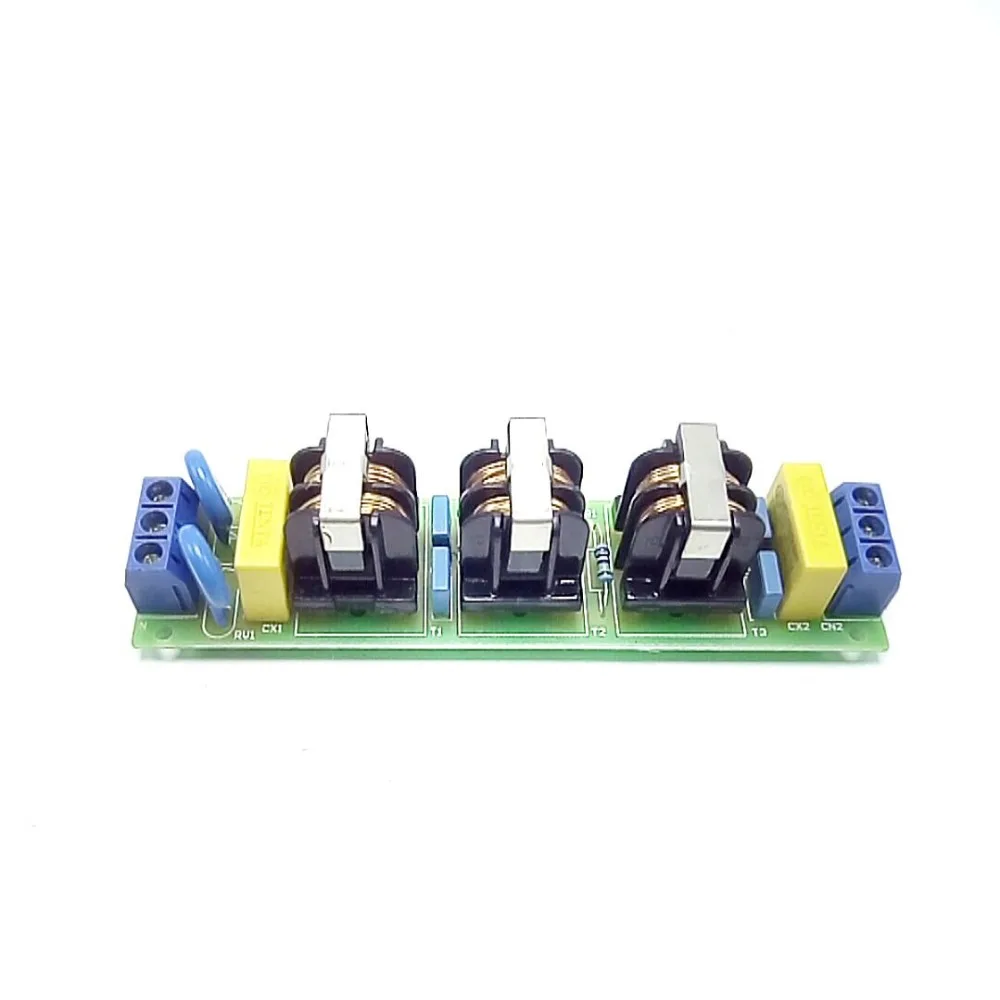 

Three-stage EMI power filter board filter Power Purifier Filtration noise impurities AC DC Universal