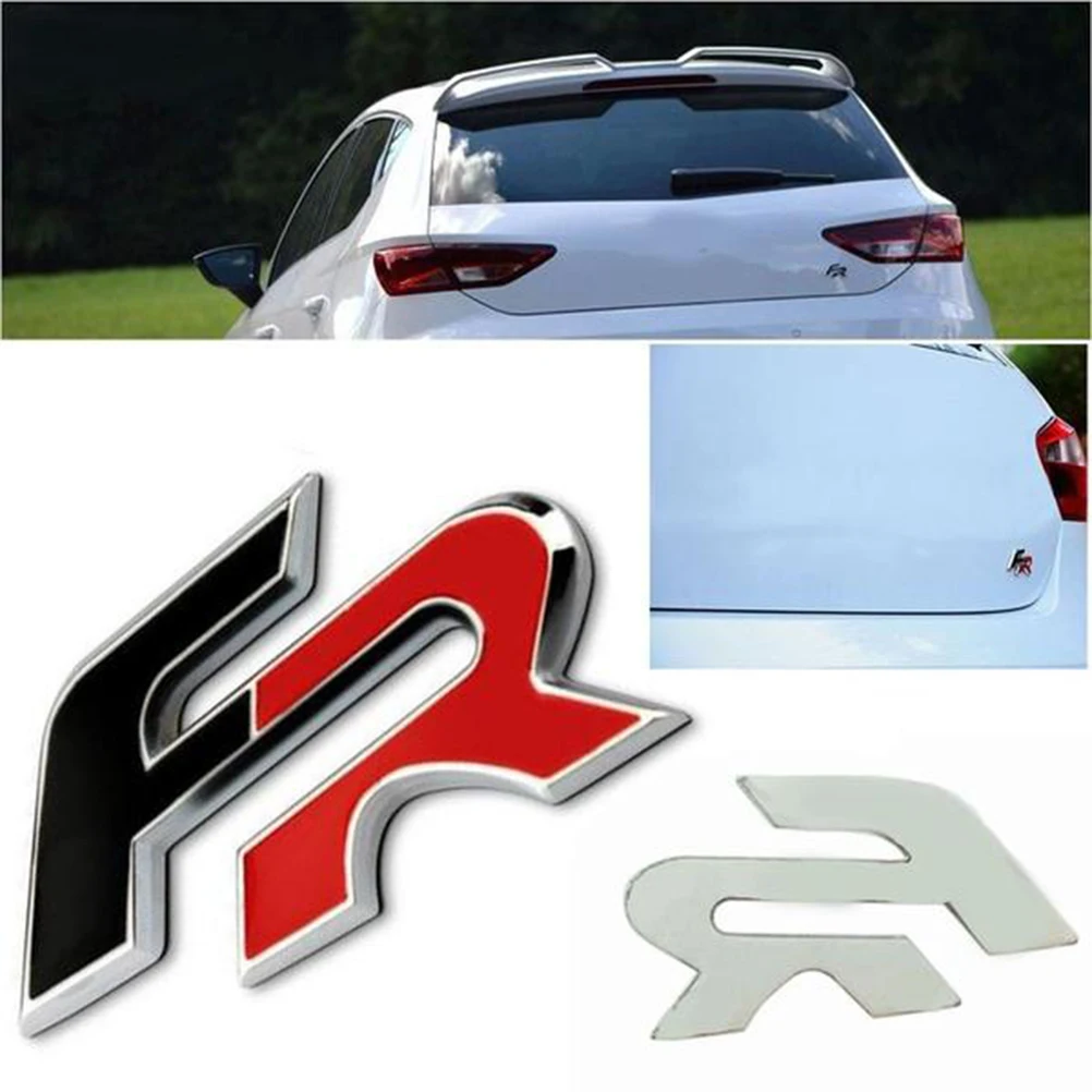 

3D Metal FR Car Rear Trunk Body Emblem Sticker Trim for Seat Ibiza Altea Leon Car decal decoration