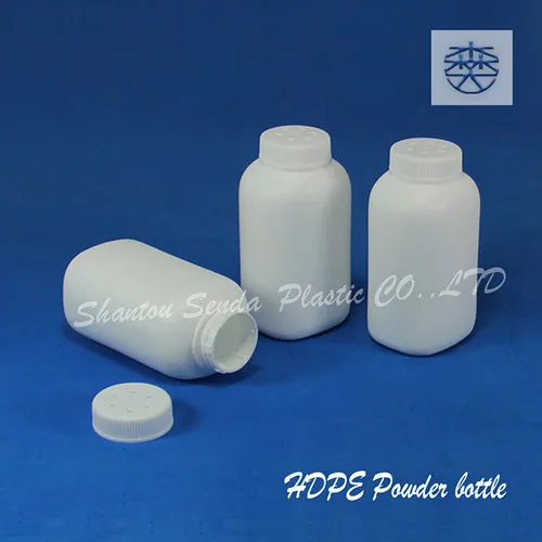 

20PCS/LOT FREE SHIPPING 80ML Powder bottle, white HDPE powder style bottle, powder bottles with white twist top sifter caps