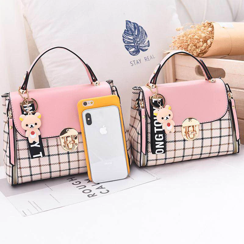  New Cute Type Ladies PU Handbag High Quality 2019 Hot Sale Small Girls Exquisite Color Matching Cas - 32949488204