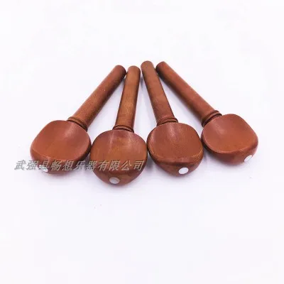 4 шт/один набор из натурального jujube 4/4 скрипки колышки красивый белый круг