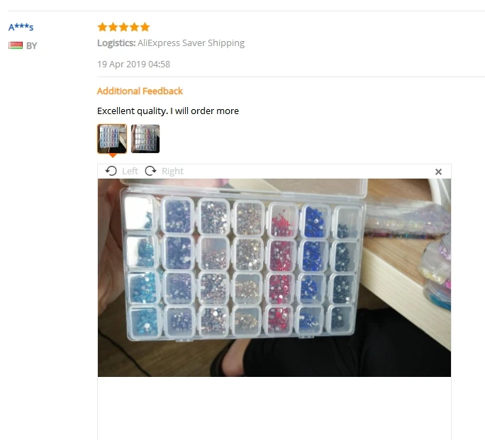 28 slots Diamond Painting Rhinestone Storage Box Nail Art Plastic Case Rings Accessories Display Container Organizer