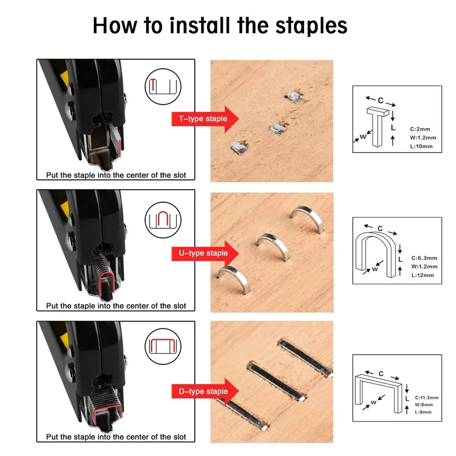 Мультитул гвоздь степлер для мебели степлер для деревянной двери обивка обрамление заклепки пистолет набор гвоздиков заклепки инструмент Nietzange