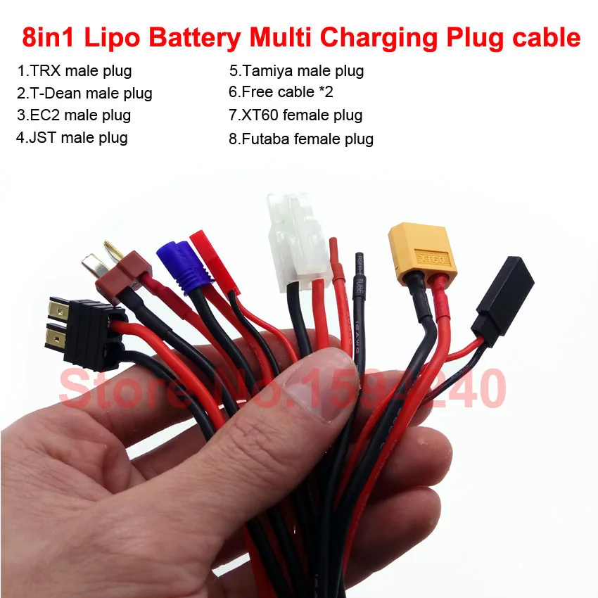 8In1 Multi-Fuction Lipo Battery Charging Cavo Rc Pezzi Di Ricambio Per Imax B6 B6Ac B6 Mini Balance Charger