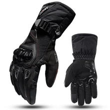 Мужские мотоциклетные перчатки с сенсорным экраном зимние теплые водонепроницаемые ветрозащитные перчатки Guantes Moto Luvas Motosiklet Eldiveni