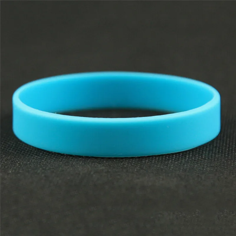 Wholesale Silicone Rubber Wristband Flexible Wrist Band Cuff Bracelet Sports Casual Bangle For Women Men Bracelets & Bangles classic