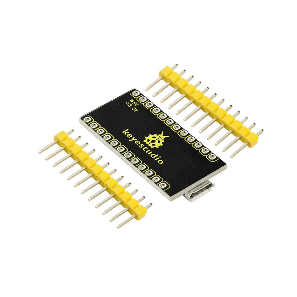 Keyestudio PRO MICRO ATmega32U4 3.3V/16MHz Development Board  with 2 row pin header For Arduino Leonardo 