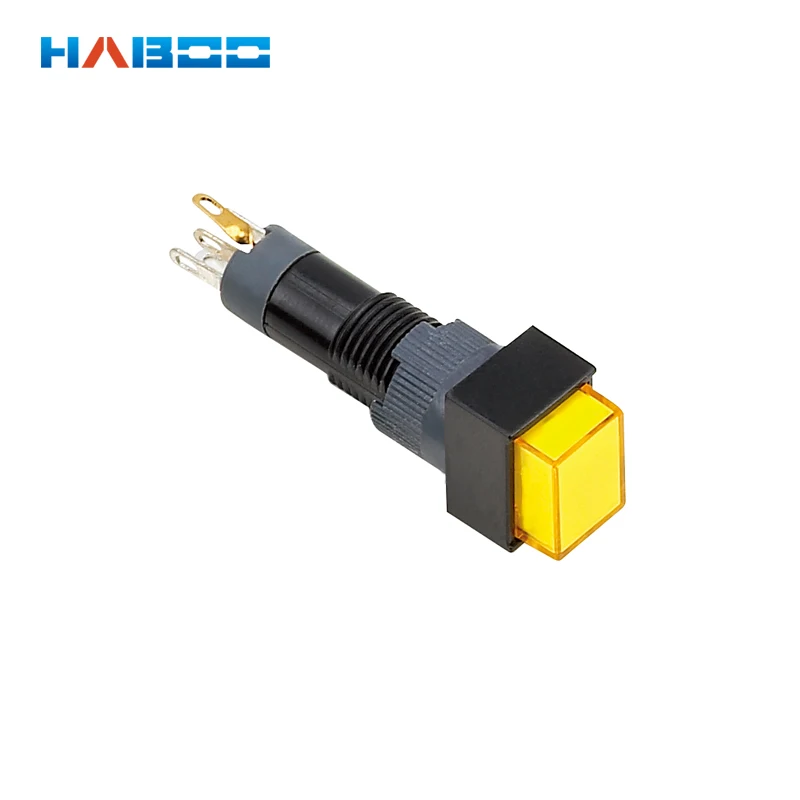 

dia.8MM switch with led 1NO+1NC push button switch 6V 12V 24V latching,on-off illuminated push button switch