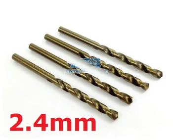 

10 Pieces 2.4mm Diameter Straight Shank Cobolt Steel Alloys Twist Drill Bit
