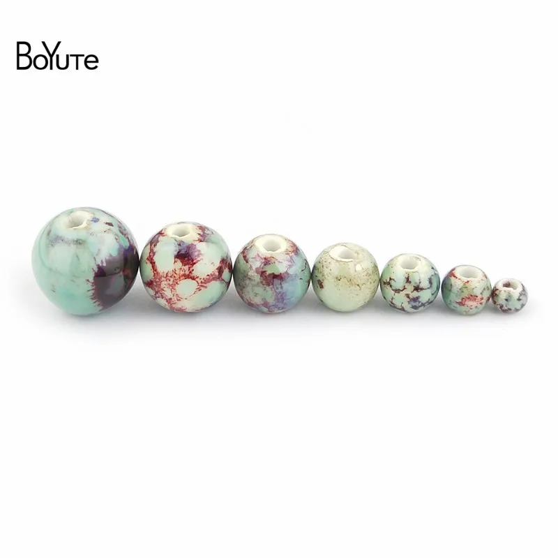 20pcs 14*14mm Ceramic Star Charms Loose Spacer Bead 3mm Hole DIY Jewelry Making