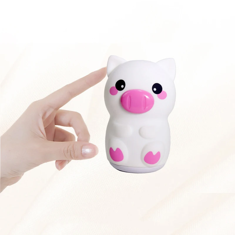 

Touch Sensor Tap Control Pig Night Light Soft Silicone Baby Nursery Lamp USB Rechargeable Breathing LED Animal Night Light
