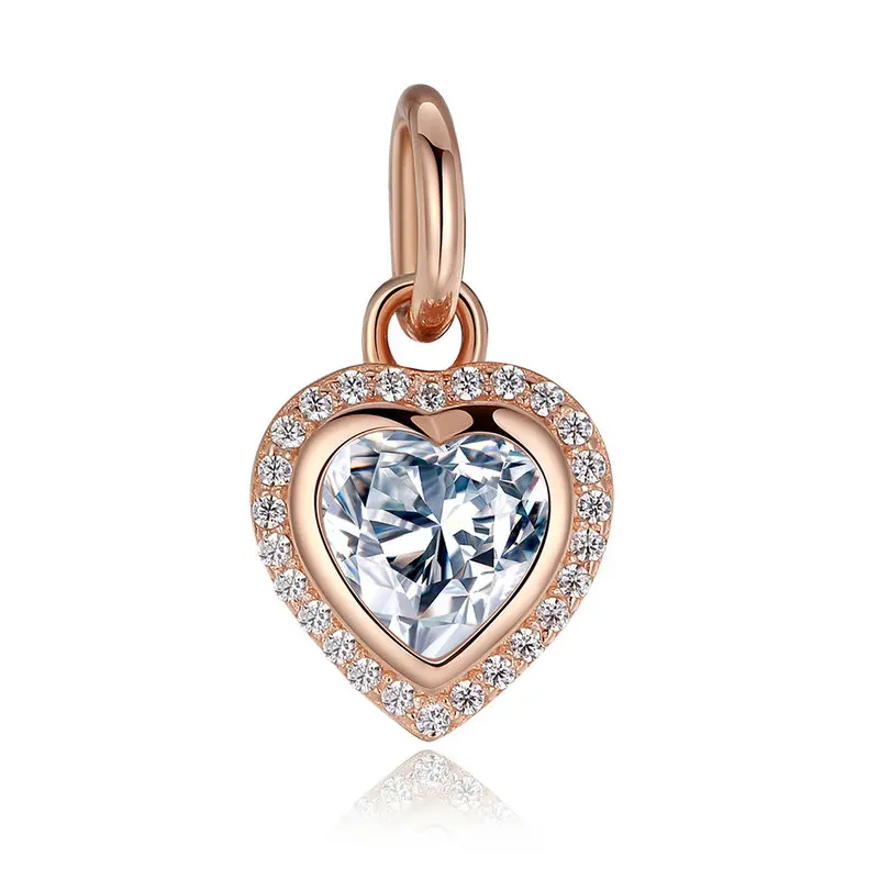 charm pandora coeur or rose charm pandora coeur or rose