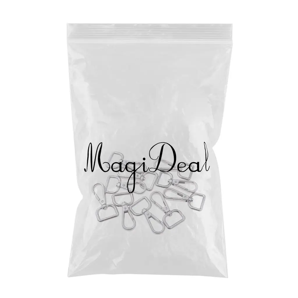 MagiDeal 10Pcs Alloy Swivel Clasps Snap Keychain Ring Hook Clip Key Holder for Men and Women for KeysLanyards