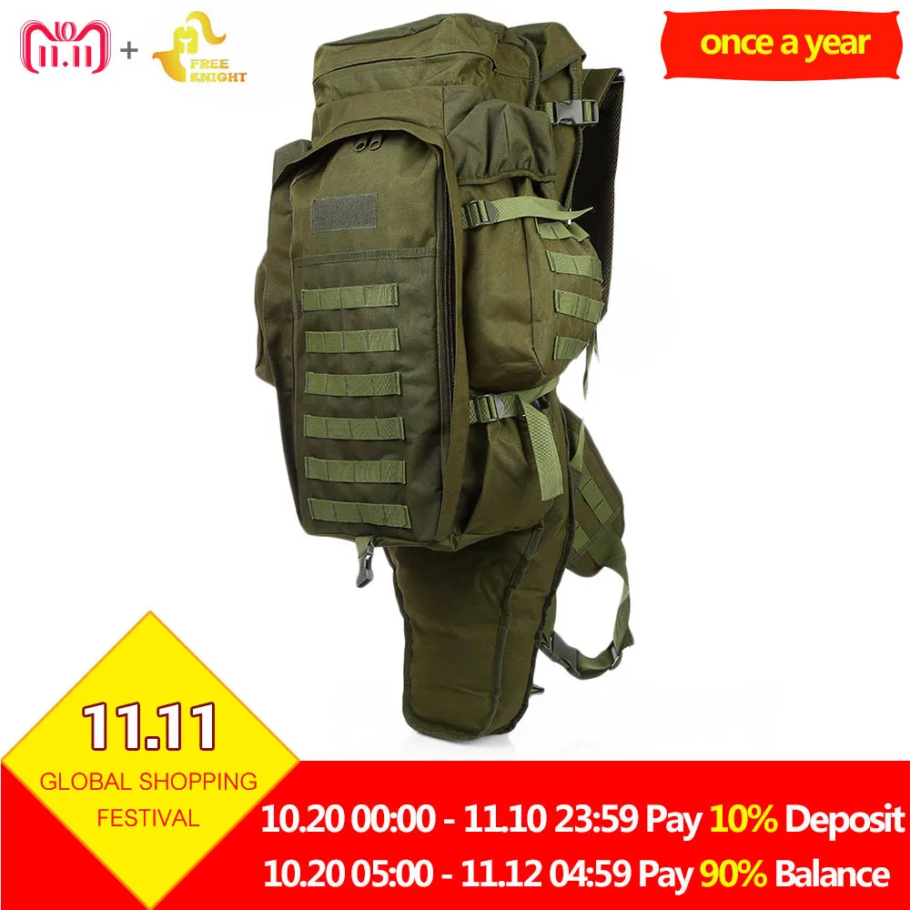 

Free Knight 60L Outdoor Military Backpack USMC Army Military Tactical Backpack Travel Hiking Rucksack Hunting Camping Bag 5Color