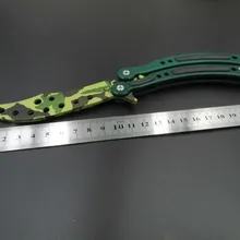 Бабочка в нож тренировочный нож из нержавеющей стали бабочка CS GO нож в стиле игры "Counter-Strike" игровые игрушки складной нож без края тупой инструмент