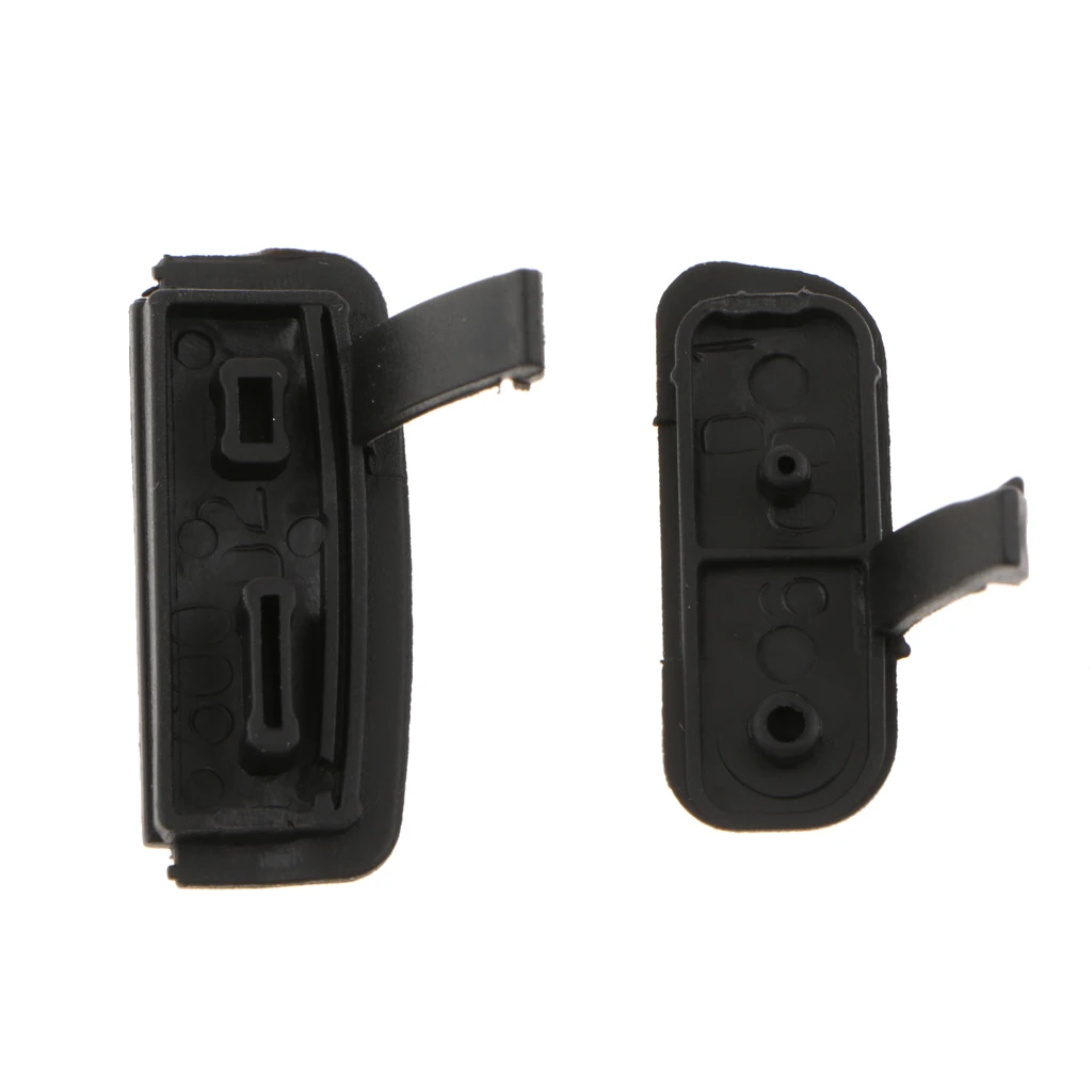 2x Rubber Cover for Canon EOS 600D Repair Part USB Port Cap Interface Door Lid Plastic Material Better dustproof protection