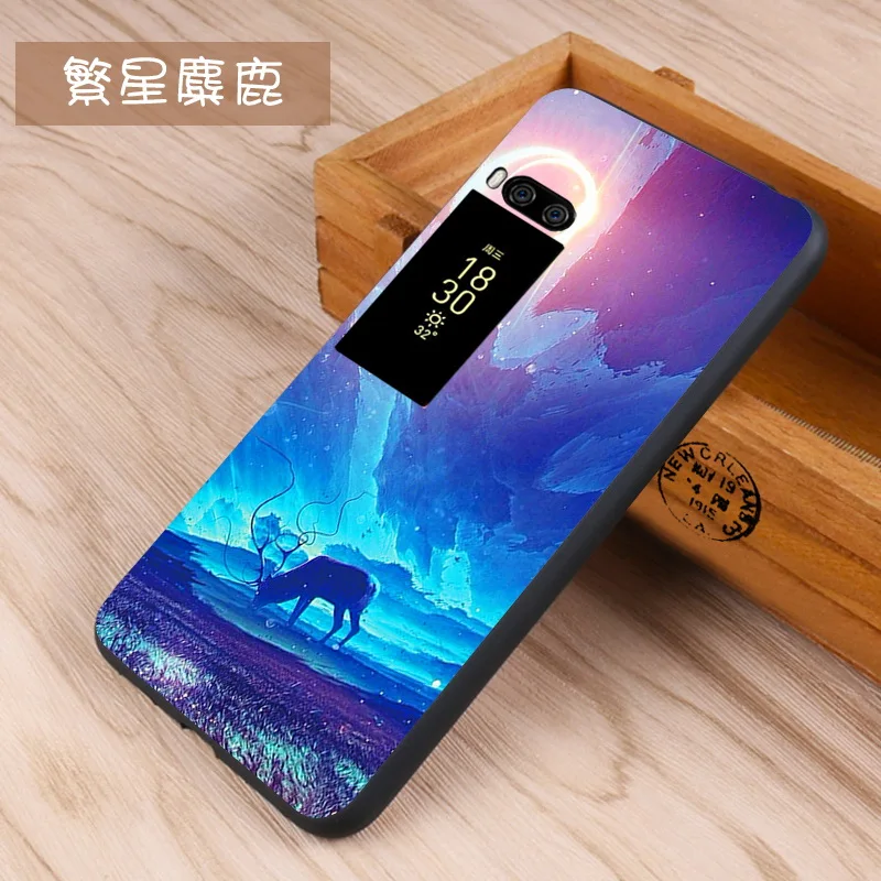 Meizu pro 7 plus Case Original Cover for Meizu pro 7 plus Case bag Cover Skin Wolf Fish Skull pro7 plus Fundas 100% BiNFUL 32