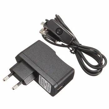 

5V 2.5A EU Plug Power Supply Adapter with ON/OFF Switch For Raspberry Pi 3 3B / 3B+