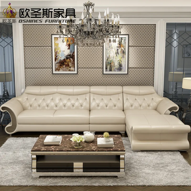 Beautiful post modern bright colored sleeper couch living room stailess steel frame buffalo leather sofa set designs and prices