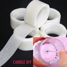 CHUANGGE-mecha de plástico transparente sin traza, Velas de plástico fijo, Material de velas, Punto Fijo móvil, tarjeta de plástico