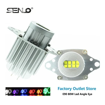 

2 PCS Led Marker Lights Lamp Halo Ring Angle Eyes 80W 2200LM 12V 24V for BMW E71 E90 E91 E92 M3 E89 E82 E87 E9024 Led Lamp