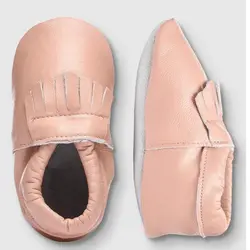 Новый розовый Детские Мокасины кисточка натуральная кожа детская обувь для девочек HandmadeFirst ходунки модная обувь детская обувь