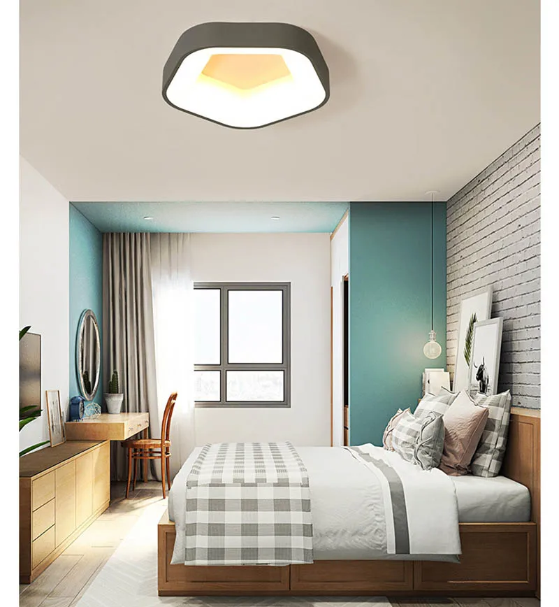 

Home Light Led Ceiling Mounted surface Lamp With remote control For Dimmer Cold White Nature White For Living Room Bedroom