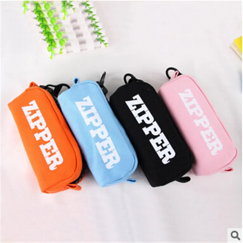 Novelty Large Zipper Pencil Case Stationery Storage Organizer Bag