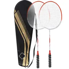 2 шт. Детские ракетки для бадминтона из алюминиевого сплава, Детские ракетки для бадминтона, тренировочные ракетки, аксессуары с сумкой