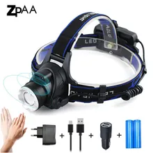 Led Headlamp Lantern XML T6 L2 3800/5000LM Head Lamp Flashlight Torch LED Headlight Lanterna Headlamps Flashlights use 18650