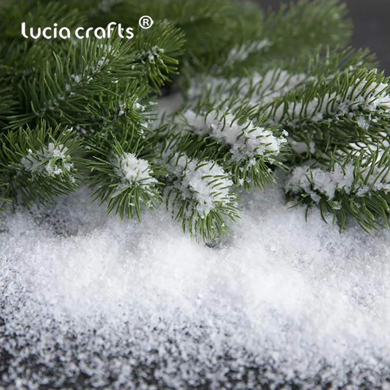 Christmas Ornaments 20g 1/3/5/8/10mm Artificial Plastic Dry Snow Powder Xmas Gift Home Party DIY Scene Props Supply Christmas Decoration X0105 christmas ornaments winter snow decoration