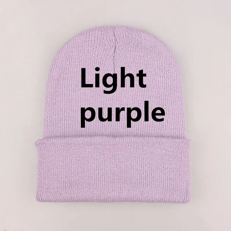 DIY design Accepts One Winter Beanie 24 Colors Hats Printing Your Own Logo Customized Fashion Warm Cap Unisex Elasticity Knit