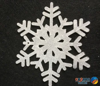 

Christmas ornaments window decorated snow and ice effect 15CM acrylic snowflake diamond effect 1