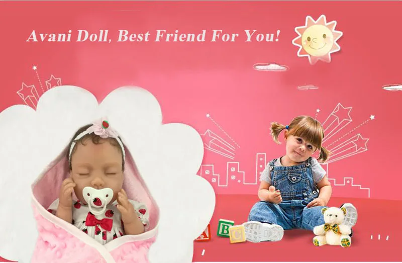 Кукла Avani 'Jodie' 16 дюймов Reborn Baby куклы мягкие виниловые мини куклы малыши реалистичный Новорожденный ребенок Куклы