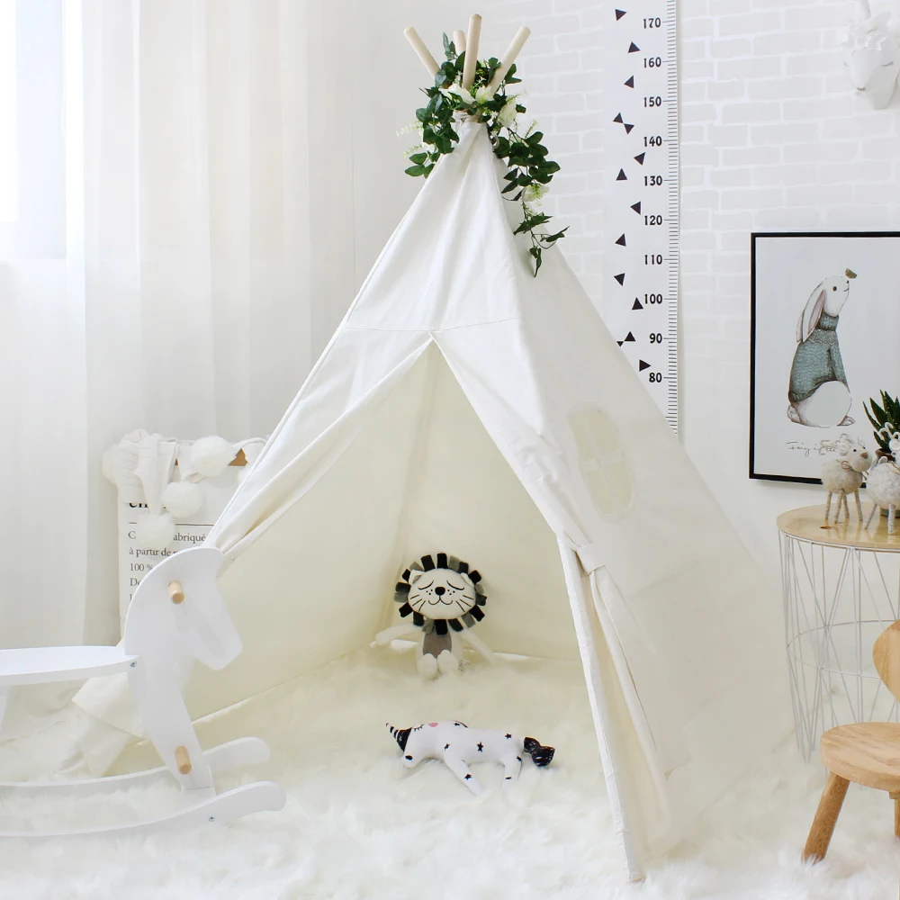 Хлопчатобумажная парусиновая палатка Wigwam вигвам для детей детские игрушки