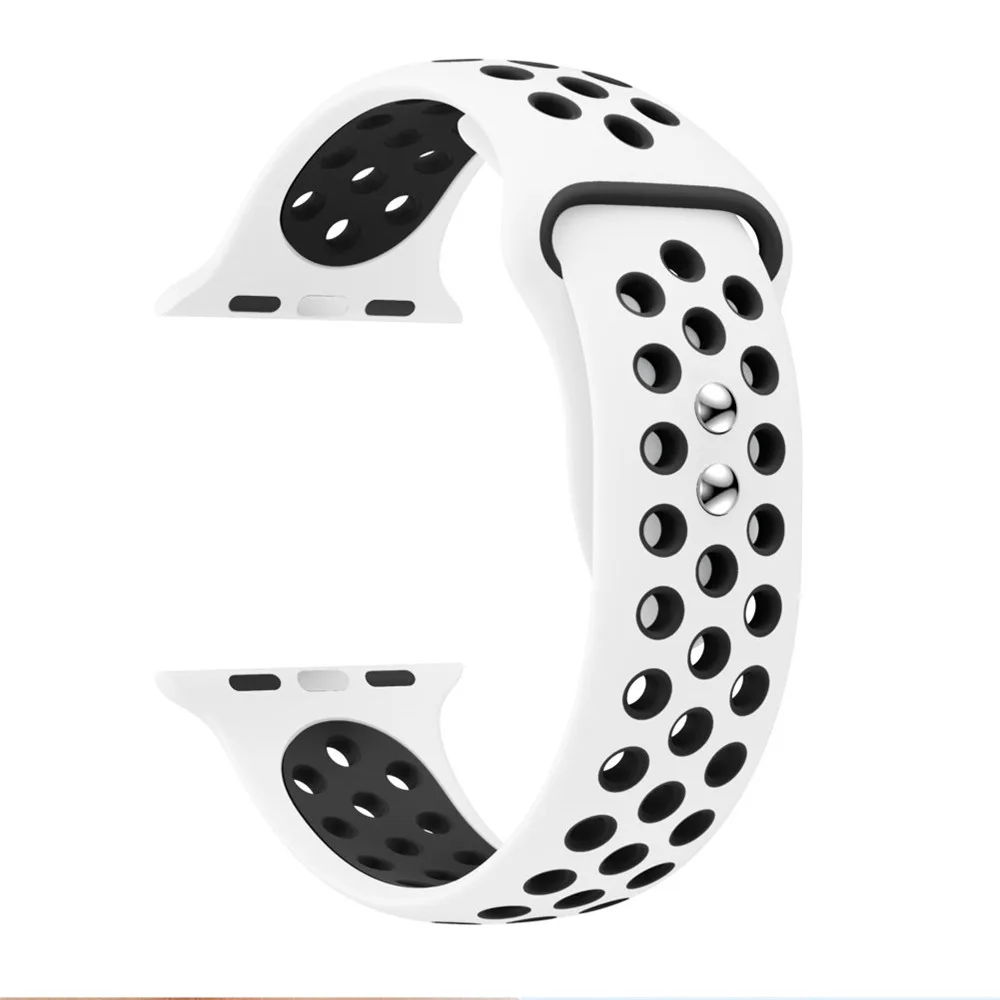 Спортивный ремешок для часов Ремешок для Apple Watch band 38 мм 44 мм часы 4 3 2 1 ремешок 40 мм 4 полосы 42 мм correa de reloj аксессуары браслет - Цвет: Color A